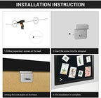 Black Cork Board Bulletin Board with Linen, Wood Framed 24" x 18" Corkboard, Office Board for Wall Decor, Wall Mounted Pin Board Picture Board with 20 Pushpins for School, Home & Office - Image 7