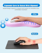Ergonomic Mouse Pad with Sloped Memory Foam Wrist Rest - Image 2