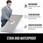 GORILLA GRIP Cushioned Antifatigue Kitchen Mat for Floor, 24x17, Light Gray - Image 4