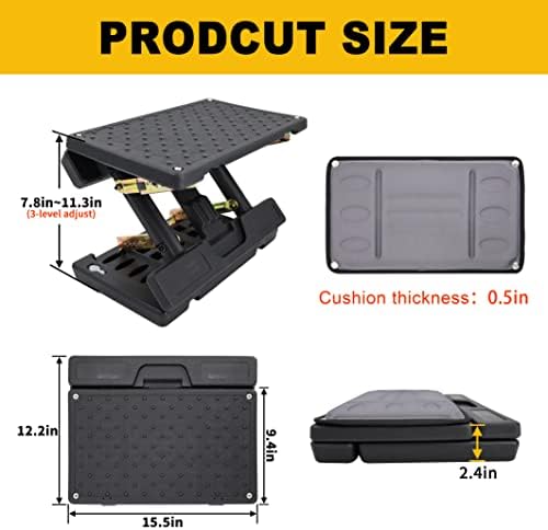 Adjustable Under Desk Foot Rest & Leg Rest Massage Office Footrest - Image 3