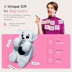 12 Pack Accordion Style Sticky Notes with Dog Holder | 3" x 3" Dog Post It Notes for School (50 Sheets Each) | Resin Made Cute Memo Pad Note Holder (12 Pack Sticky Notes with Holder) - Image 4