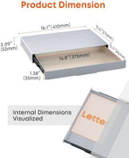 PUTORSEN Under Desk Storage Drawer 14.8" Wide - Smooth Slide Out Organizer - Image 3
