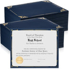 Fainne Certificate Holder Foil Border Bulk 8.5 x 11 Inch,300 Pcs by Fainne