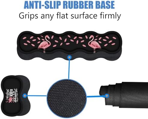 Ergonomic Memory Foam Mouse Pad Wrist Rest Set, Be a Flamingo in a Flock Pigeons Inspirational Quote Large Desk Pad + Keyboard Wrist Rest + Mouse Wrist Cushion + Coaster for Home Office Study Gaming - Image 4