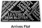 Nekmit Leather Desk Blotter Pad 36 x 20 Inches, Flat, Non-Slip, Waterproof, Brown - Image 7