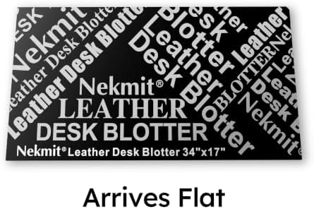 Nekmit Leather Desk Blotter Pad 36 x 20 Inches, Flat, Non-Slip, Waterproof, Brown - Image 7