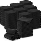 Macarrie 400 Microfiber Cleaning Cloths, 12 x 12 in, 200 GSM, Black by Macarrie
