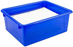 Storex Letter Size Deep Storage Tray – Organizer Bin for Classroom, Office and Home, Blue, 5-Pack (62524A05C), 10 x 13 x 5 Inches - Image 5