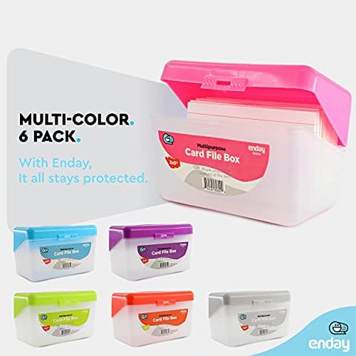 Enday Index Card Box Pink 3x5 Index Card Holder, Index Card Organizer, Flash Card Holder, Holds 250 Cards. (36 PC) - Image 4