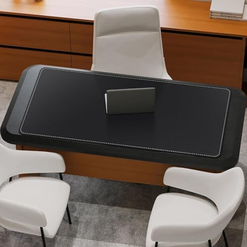 Mydours 55"x28" Extra Large Desk Mat - Full Desk Blotter Pad, (Black) - Image 4