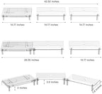 Clear Acrylic Dual Monitor Stand Riser,Laptop Riser Adjustable to 8 Angles - Image 6