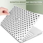 May Chen Compatible with MacBook Neo 13 inch Case 2026 Model A3404, Plastic Hard Shell,Keyboard Cover,Screen Protector,Dust Plug, for MacBook Neo 13" with A18 Pro Chip, Clear Polka dot - Image 6