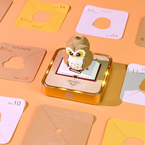 3D Memo Pad, 3D Calendar 2027, Time Piece Calendar, Tear-Off Calendars 2027, 3D Paper Carving Art Memo Pad, Art Carving Sticky Notes for Office Home Gifts Ornaments (New Owls) - Image 4
