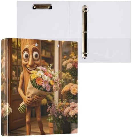 ALAZA Brainrot Tung Tung Tung Sahur (6) 3 Ring Binder 1.5 Inch Three Ring Office Binders w/clipboard & 3 Pockets, Hold 200 Sheets, 2 pcs - Image 3