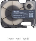 MakeID P31S Heat Shrink Wire and Cable Labels with Ribbon Label Maker – 3:1 Shrink Ratio, Cable Marking in Electrical, Automotive, and Industrial Environments, 0.33" Dia, Black on White by MakeID