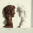Lukitas David Bookends Heavy Duty, Half-and-Half Book Ends, BN/WH 9.5'' - Image 3