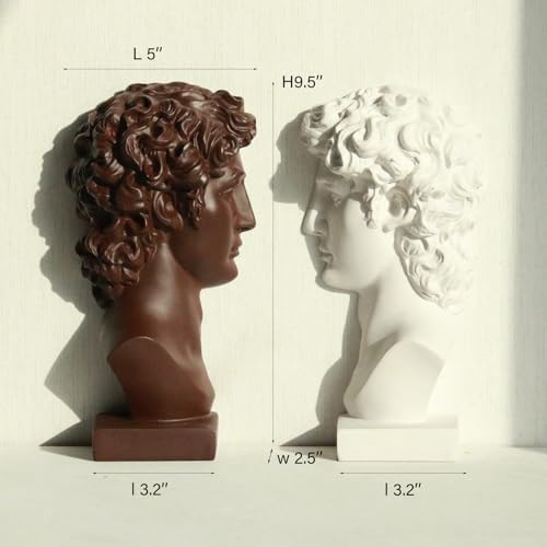 Lukitas David Bookends Heavy Duty, Half-and-Half Book Ends, BN/WH 9.5'' - Image 3
