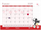 2025 House of Doolittle Seasonal Holiday Depictions 22-inch x 17-inch Monthly Desk Pad Calendar (139-25) - Image 2