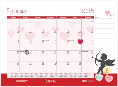 2025 House of Doolittle Seasonal Holiday Depictions 22-inch x 17-inch Monthly Desk Pad Calendar (139-25) - Image 2