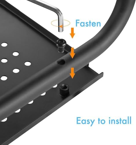 HUANUO Monitor Riser for Desk, Laptop Stand with Vented Steel Shelf, 2 Pack - Image 6