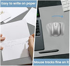 Desk Mat Wireless Charging Mouse Pad Large 32x16 Journey Desk Pad Mat with Wireless Charger Waterproof Grey Leather Computer Mat with Phone Charger Mousepad Non-Slip for Keyboard and Mouse - Image 5