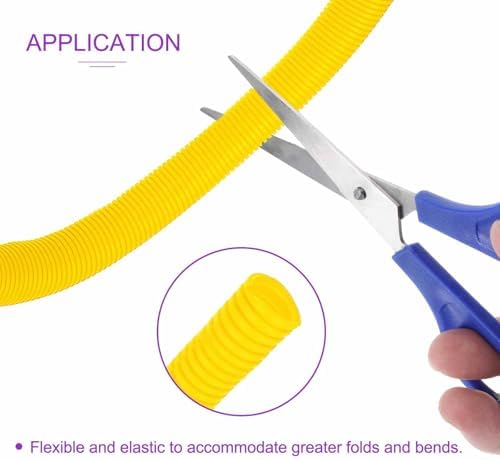 DMiotech 10ft Wire Loom Split Tubing 2 Inch(50.8mm) ID Yellow - Image 2