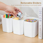 Citylife 17QT 4Packs Clear Craft Organizers and Storage Bins with Lids - Image 4