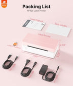 Rongta 4x6 Bluetooth Thermal Label Printer, Wireless Shipping Label Printers for Shipping Packages Small Business Office or Home, Compatible with iPhone Android iPad macOS Windows, Pink - Image 6