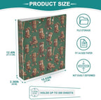 ALAZA Brainrot Tung Tung Tung Sahur (11) 3 Ring Binder 1.5 Inch Three Ring Office Binders w/clipboard & 3 Pockets, Hold 200 Sheets, 2 pcs - Image 5