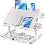 SONGMICS Bed Laptop Desk, Foldable, Adjustable Height, 15.7 x 22 Inches by SONGMICS