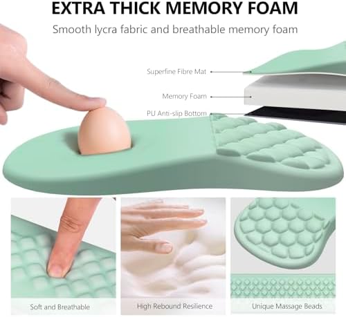 Ergonomic Mouse Pad Wrist Rest, 2 in 1 Keyboard Pad for Office - Image 3