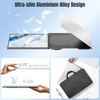 KEFEYA Laptop Screen Extender 15.6", FHD 1080P Portable Triple Monitor for Laptops 13-17.3", 0.16" Ultra-Thin Dual Laptop Monitor Extender for Windows/Mac/Dex/Chrome/Surface, Plug n Play - Image 5