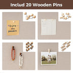 Fun Memories Cork Board Bulletin Board for Office, 20" x 30" Oak Wooden Framed Corkboard, Wall Mounted Notice Pin Board for School Home & Office, Dark Walnut - Image 5