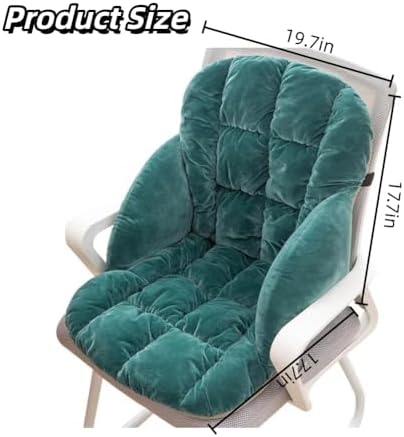 Office Chair Cushion Soft Dorm Desk Chair and Rocking Chair Cushion Non-Slip Seat Pad with Back for Kitchen Dining Chair - Image 2