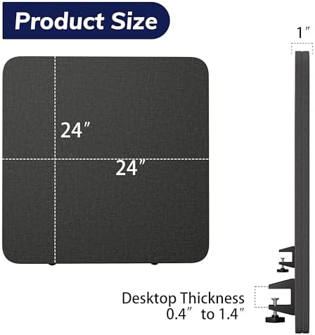 Desk Privacy Panel Sound Absorbing & Proof Desk Divider for Office - Image 6