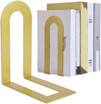 Chunful 18 Pcs Gold Metal BookEnds Shelves, 7.5 x 5.75 x 3.5 in by Chunful