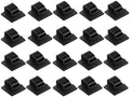 Adhesive Cable Clips 40/80/120pcs Clamp Wire Organizer Self-adhesive Fixed Unmarked Clip Punch-free Desktop Car Office Wall Holder For Under Desk, Car(Black-80pcs) by Unknown