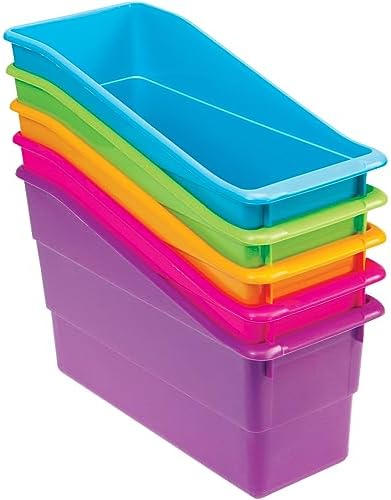 Really Good Stuff Durable Book & Binder Holder, 5-Pack, Bright Neon Colors - Image 5