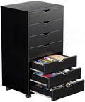 7 Drawers Mobile File Cabinet, Printer Stand Storage Cabinet by HAPPYMONTLLC