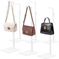6 Pack Purse Stand Holder Handbag Display Stand, White by Ferrochef