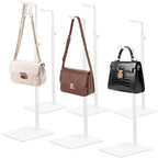 6 Pack Purse Stand Holder Handbag Display Stand, White by Ferrochef