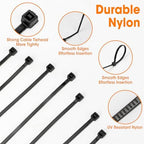 5000 PCS Zip Ties 4 Inch, Small Cable Ties with 18lbs Tensile Strength, Black Zip Ties for Indoor and Outdoor Use, Wire Ties, Black - Image 4