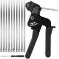 Stainless Steel Cable Ties Gun Kit: 150PCS 11.8" Zip Ties with Cable Tool by Unknown