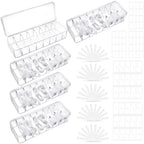 ProSuites Cable Organizer Box with Lid, 5 Pcs Clear Cord Storage Organizer with 50 Cable Ties 108 Cable Labels, Charger Organizer for Office Desk Drawer Organizers and Accessories by ProSuites
