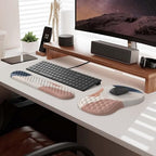 HAOCOO 3-Pcs Ergonomic Desk Accessory Set with Wrist Support, Boho Pink - Image 7