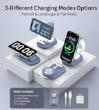 Mukiya 3 in 1 Magnetic Wireless Charging Station for Apple Devices - Image 4