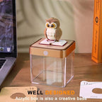 3D Owl Calendar 2027 Time Piece Memo Pad with Touch LED Light - Image 4