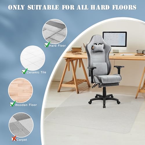Office Chair Mat for Hardwood Floor, 71"x71" Extra Large Desk Chair Mat for Hard & Tile Floor, Heavy Duty Protector for Home, Office, Kitchen, Living Room, Multi-Purpose - Image 4