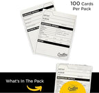 Carstens Records Vinyl Record Catalog Cards – 4 x 5.25 Inches, White, Pack of 100 – Printed Collector Cards, Double-Sided – Vinyl Record Accessories for Collectors - Image 3