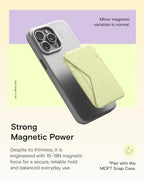 MOFT Magnetic Wallet Stand Compatible with iPhone 17/16/15/14/13/12 Series, Angle Adjustment & Magsafe Compatible MOVAS Phone Stand,Soft Avocado - Image 4